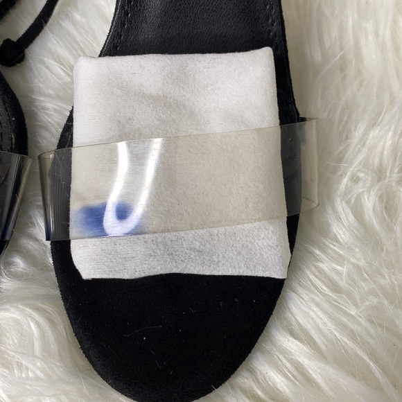 Melly Black Statement Block  Heels w/ Full Leg Straps Size 6.5 - Picture 9 of 10